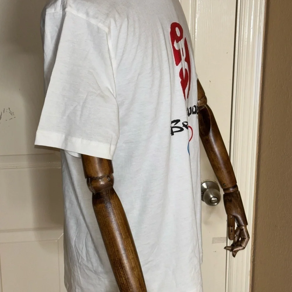 2008 Beijing Olympics One World One Dream Men's White NWT Shirt Size Large​​​​​ - Picture 4 of 12